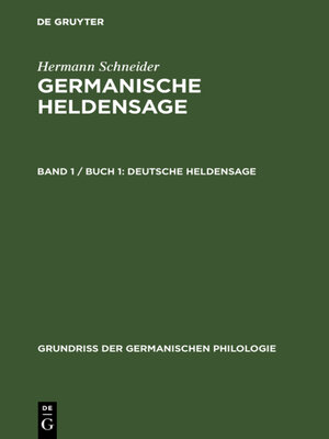 cover image of Deutsche Heldensage